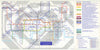 LONDON UNDERGROUND tube map. LHR T4 closed. DLR King George V u/c. June 2005