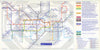 LONDON UNDERGROUND tube map. Waterloo & City line, Heathrow T4 closed. June 2006