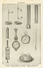 BAROMETER Torricelli Fortin Common Wheel Aneroid 1907 old antique print