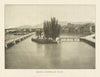 Geneva, Showing Mt. Blanc. Switzerland 1907 old antique vintage print picture