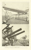 Battleships Missouri & New Jersey guns 1907 old antique vintage print picture