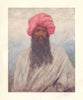 A Typical Belooch, British India. Baloch, Pakistan. Mortimer Menpes 1905 print