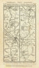 Alresford - Winchester - Romsey - Ringwood road strip map PATERSON 1785
