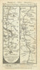 Exeter-Chudleigh-Ashburton-Brent-Ivybridge road strip map PATERSON 1785
