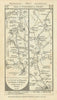 Exeter-Chudleigh-Newton Abbot-Totnes-Brownston road strip map PATERSON 1785