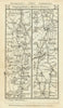 Chipping Norton/Campden-Broadway-Evesham road strip map PATERSON 1785 old