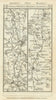 Pershore - Worcester - Bromyard - Leominster road strip map PATERSON 1785
