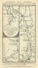 Montgomery-Welshpool. Dorchester-Abingdon road strip map PATERSON 1785 old