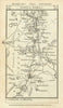 Lichfield - Cannock - Rugeley - Haywood road strip map PATERSON 1785 old