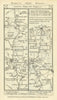 Leeds-Harewood-Knaresborough-Ripley-Ripon road strip map PATERSON 1785 old