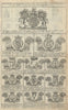 Family coats of arms of benefactors to Blome's Britannia. Folio 1 #1-12 1673