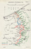Battle of Ypres. Situation, 20th October 1914. First World War. 1925 old map