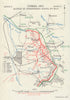 Battle of Frezenberg Ridge, 13th May 1915. Ypres. First World War. 1927 map