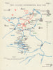The Allied Offensives, May 1915. Western Front. First World War. 1928 old map