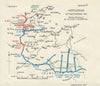 Allied Offensive. 24th September 1915. Western Front. First World War. 1928 map
