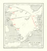 Battle of Jutland. Opening Movements. 31 May 1916. WW1. 1923 old antique map
