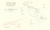 Battle of Jutland. Main Action. 6.56-7.12 pm 31 May 1916. WW1. 1923 old map
