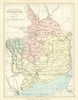 MONMOUTHSHIRE. Antique county map. Railways roads canals. PHILIP 1889 old