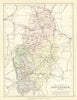 NOTTINGHAMSHIRE. County map. Railways canals. Constituencies. PHILIP 1889
