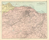 'Environs of Edinburgh'. Parishes. BARTHOLOMEW 1886 old antique map plan chart