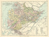 'Counties of Ross & Cromarty'. Ross-shire & Cromartyshire. BARTHOLOMEW 1886 map