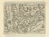Ingiltera by Pietro Maria Marchetti after Ortelius/Galle. Great Britain 1598 map