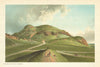Arthur's Seat from St Leonard's. Scotland antique chromolithograph 1891 print