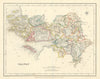 COUNTY GALWAY antique map for LEWIS by CREIGHTON & DOWER. Ireland 1850 old