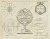 Sphere et Rose de Boussole… Armillary Sphere & Compass Rose. BUFFIER c1818 map