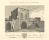 Pilgrim Street Gate South Front, Newcastle upon Tyne 1789 old antique print
