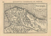 Norwegia by Bertius / Langenes. The first map to show Norway seperately 1603
