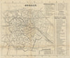 Berlin town city plan. Germany. BRADSHAW c1853 old antique map chart