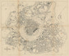 Vienna / Wien town city plan. Austria. BRADSHAW c1853 old antique map chart