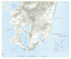 Operation Olympic. Planned 1945 US invasion of Southern Kyushu, Japan 1969 map