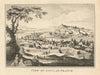 View of Lyons, in France 1787 old antique vintage print picture