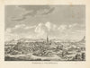 View of Warburg in Westphalia 1787 old antique vintage print picture
