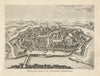 View of Vienna, the Capital of the Austrian Dominions 1787 old antique print