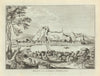 View of Dinant in the Austrian Netherlands 1787 old antique print picture