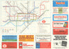 LONDON UNDERGROUND tube plan map. Time Out HMV Madame Tussauds Adverts #1 1981