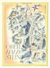 Oberhalbstein Savognin Bivio small ski resort piste/trail map. Müller 1949