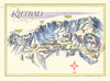 Rietbad small ski resort piste/trail map by Otto Müller. Switzerland 1949