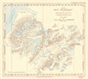 Cambridge Spitsbergen Expedition 1938. Svalbard. Arctic. RGS/McCabe 1939 map