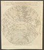 Western Hemisphere of the Earth on a plane. Davis Land. BOWEN 1776 old map