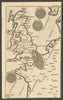 The Solar eclipse of 1 April 1764 across England & France. Gent's Mag 1764 map