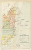 Map of British Honduras showing districts & railways. Belize 1909 (1919)