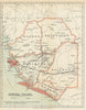 Sierra Leone Protectorate Ordinance showing railways. Waterlow 1919 old map