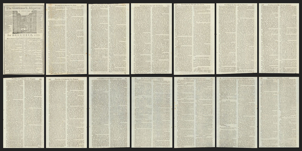 Saratoga Campaign Report. Burgoyne's account of his surrender to Gates 1777