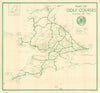 Map of Golf Courses Served by the G.W.R. Southwest England & Wales 1939