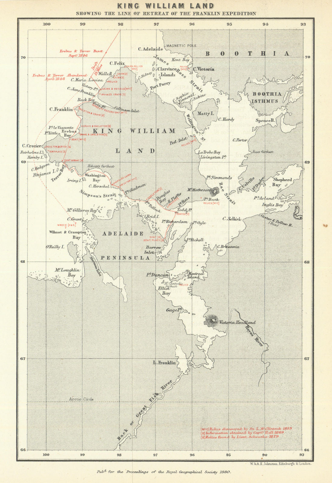 King William Land—Retreat of the Franklin Expedition—found relics—RGS ...