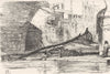 ROME. Fisherman, watch before his girella 1872 old antique print picture